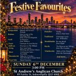 Come and see ‘Festive Favourites’ – an end-of- season collaboration proudly presented by The Amadeus Orchestra, Chordiality and St Thomas Church Choir